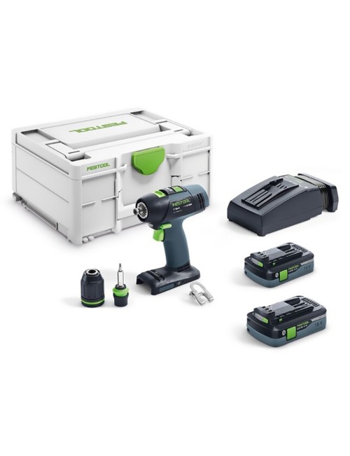 FESTOOL PERCEUSE-VISSEUSE SANS FIL T 18+3 HPC 4,0 I-PLUS