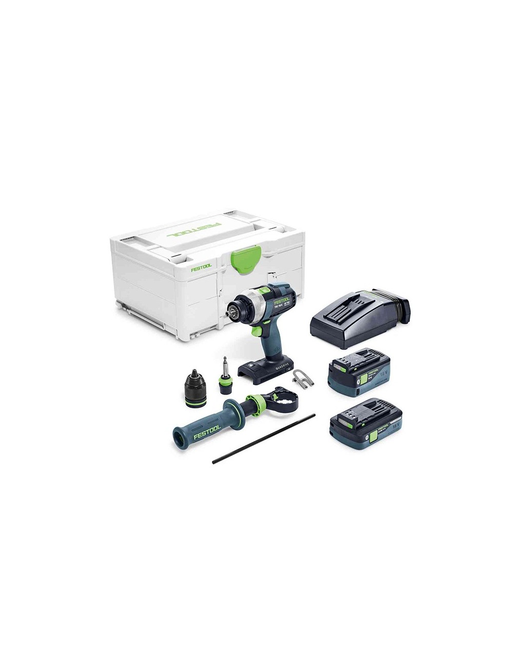 FESTOOL PERCEUSE-VISSEUSE SANS FIL QUADRIVE TDC 18/4 5,0/4,0 I-PLUS