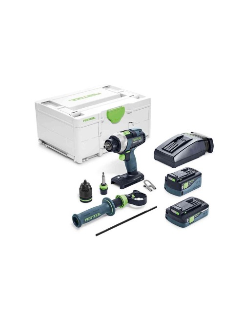 FESTOOL PERCEUSE-VISSEUSE SANS FIL QUADRIVE TDC 18/4 5,0/4,0 I-PLUS