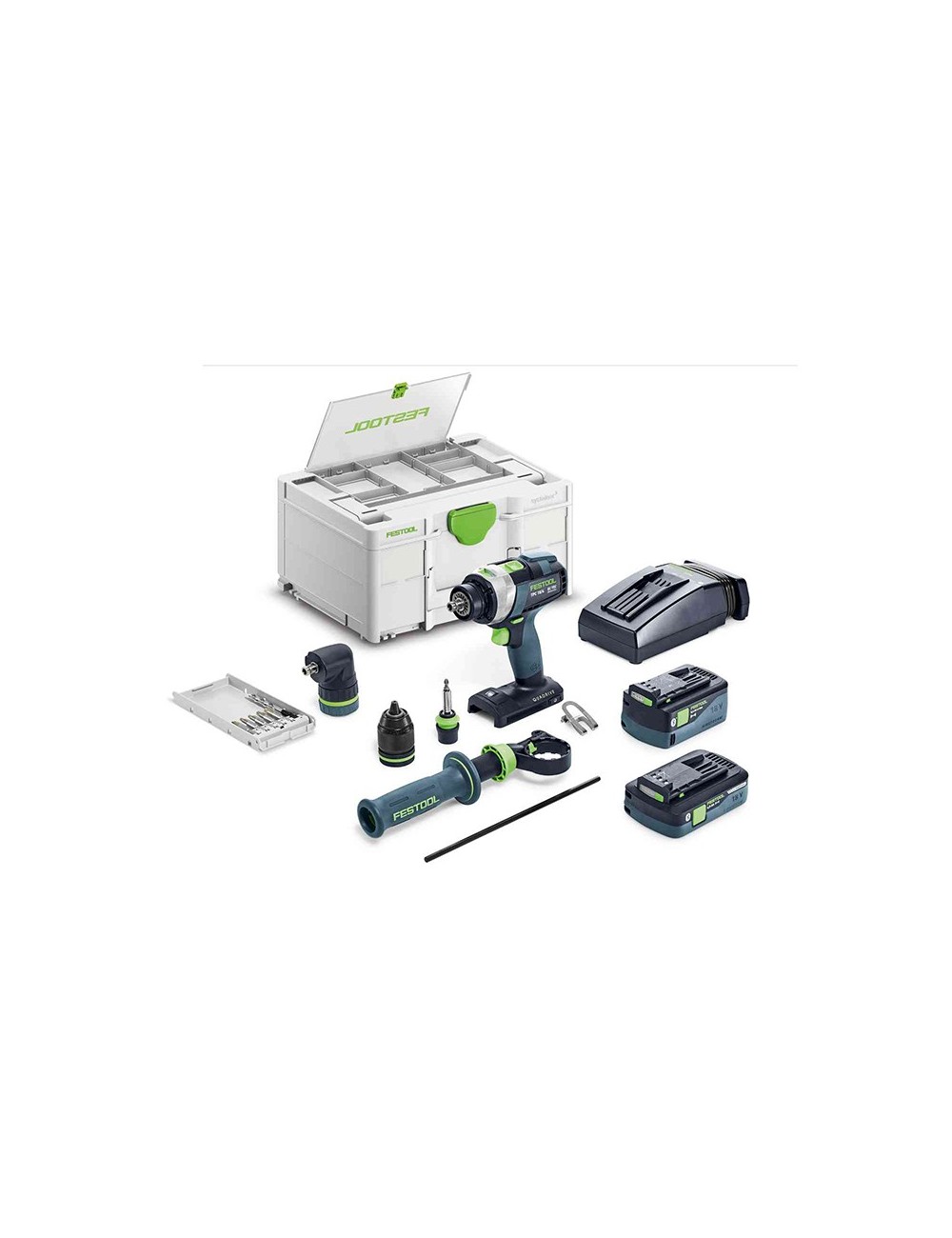 FESTOOL PERCEUSE-VISSEUSE À PERCUSSION SANS FIL QUADRIVE TPC 18/4 5,0/4,0 I-SET
