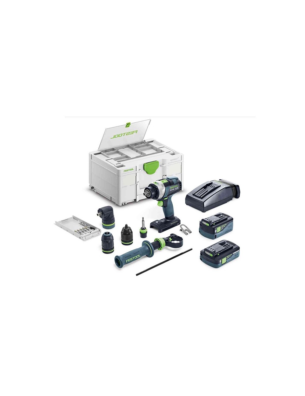 FESTOOL PERCEUSE-VISSEUSE À PERCUSSION SANS FIL QUADRIVE TPC 18/4 5,0/4,0 I-SET/XL FESTOOL PERCEUSE-VISSEUSE À PERCUSSION SANS FIL QUADRIVE TPC 18/4 5,0/4,0 I-SET/XL